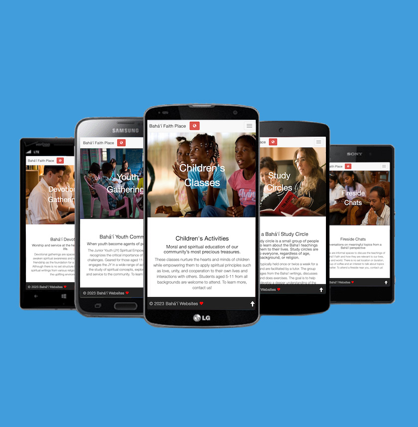 The 9YearPlan websites fit on every smartphone.