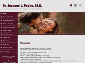 Dr Popke Therapy website